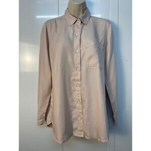 Old Navy Pink Long Sleeve Button Up Shirt Small
